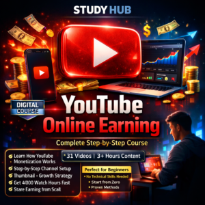 YouTube Online Earning Mastery Course – Complete Step-by-Step Guide (Beginner to Pro)